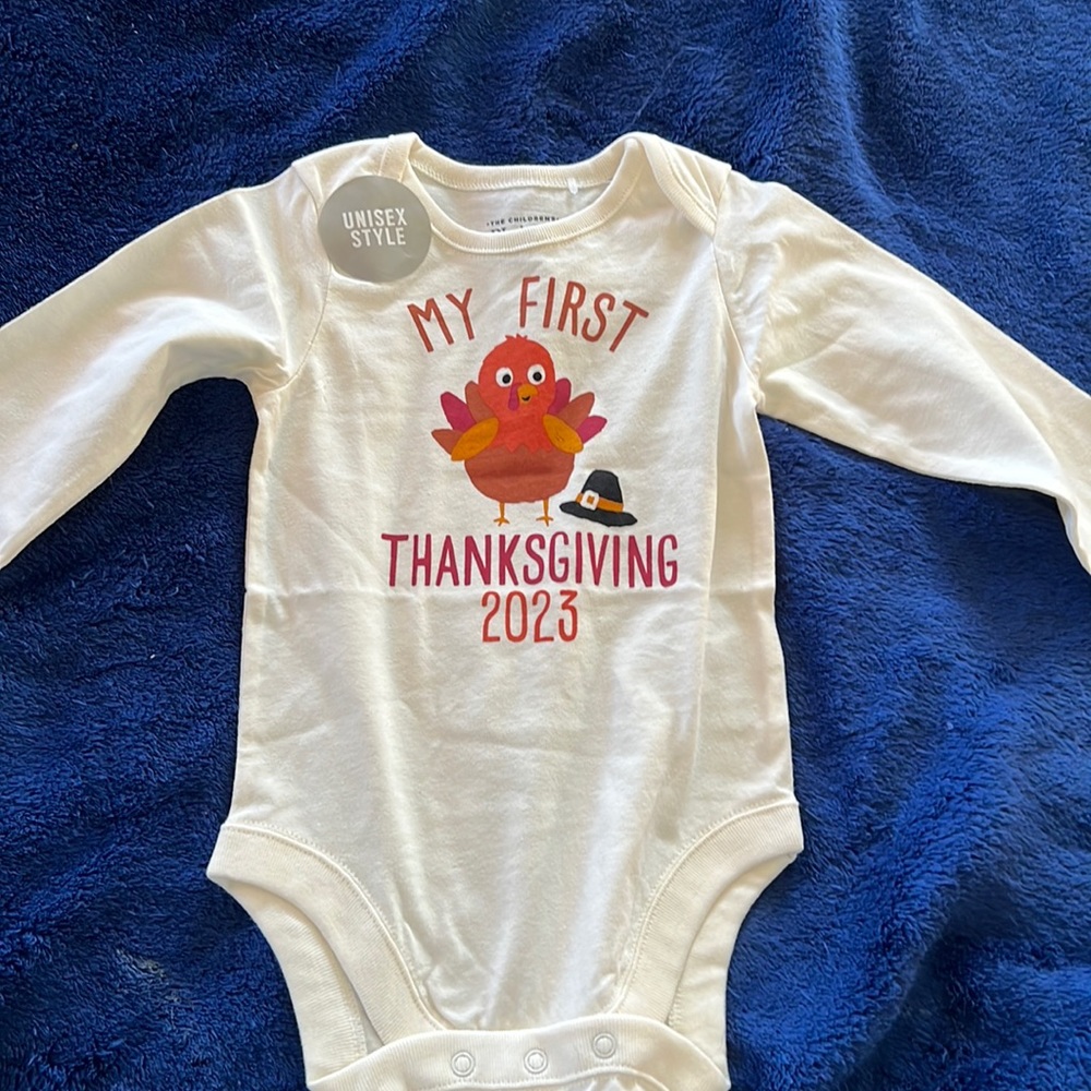 My first thanksgiving onsie